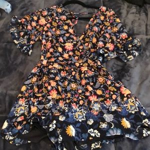 Short Floral Romper Women